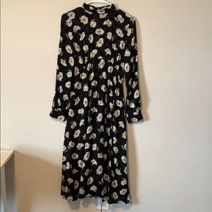 Zara flower print dress